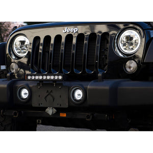 Vision X 2010-2017 Jeep JK Factory Fog Light Upgrade Kit (with Optimus Amber Halo LED)
