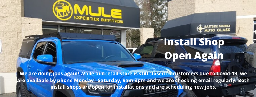 Safety First! Install Shops at Both Locations Now Open Again