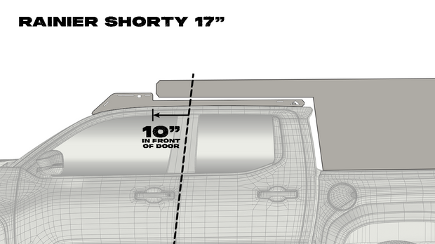 The Rainier Shorty (2024+ Tacoma Camper Roof Rack)