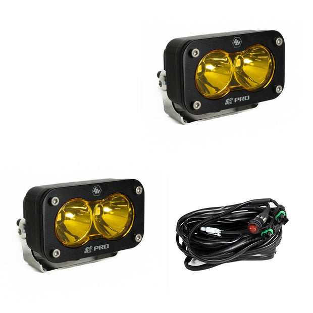 Baja Designs S2 Pro Black Auxiliary Light Pod Pair - Universal