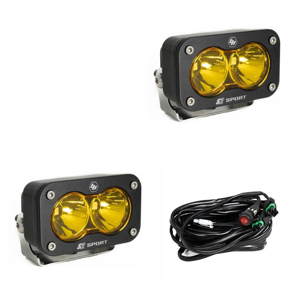 Baja Designs S2 Sport Black Auxiliary Light Pod Pair - Universal