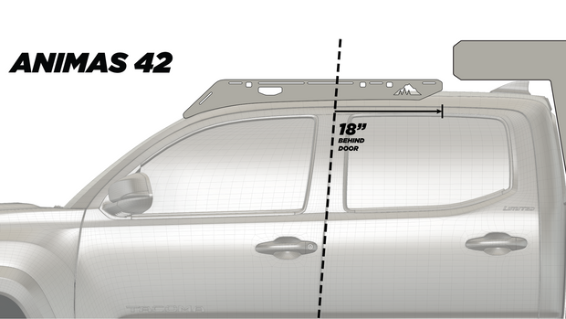 The Animas 2005-2023 Tacoma Camper Roof Rack