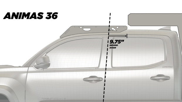 The Animas 2005-2023 Tacoma Camper Roof Rack