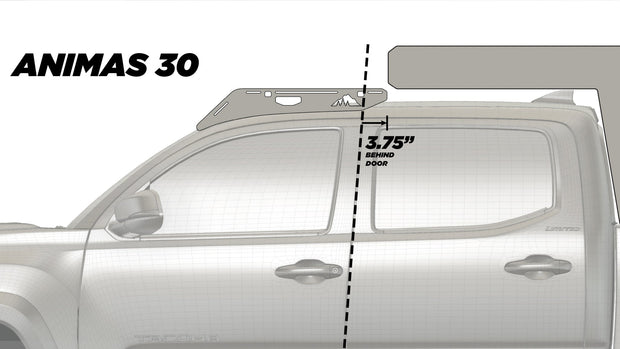The Animas 2005-2023 Tacoma Camper Roof Rack