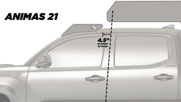 The Animas 2005-2023 Tacoma Camper Roof Rack