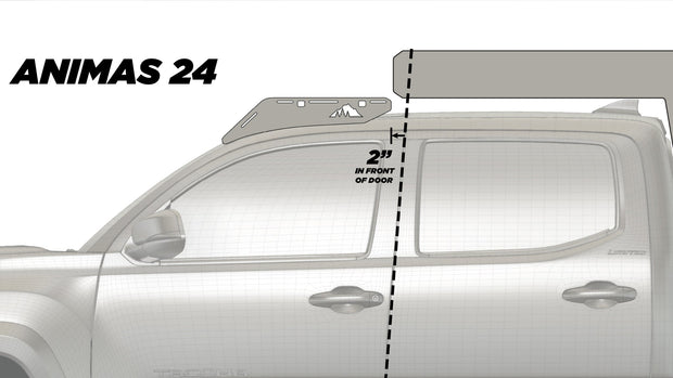 The Animas 2005-2023 Tacoma Camper Roof Rack