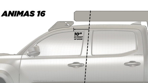 The Animas 2005-2023 Tacoma Camper Roof Rack