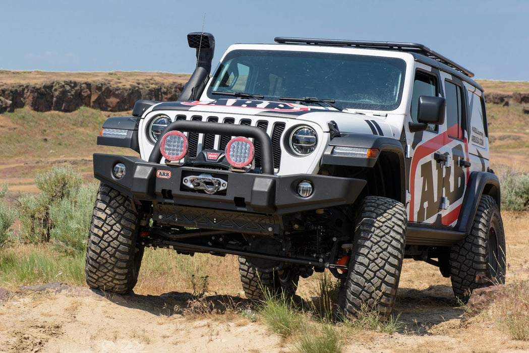 ARB Jeep Wrangler JL & Jeep Gladiator JT Classic Deluxe Winch Bumper 3450440 sold by Mule Expedition Outfitters www.dasmule.com