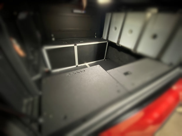 ALU-CAB CANOPY CAMPER VERSION 2.0 FRONT UTILITY MODULE TOYOTA TACOMA 5 FOOT BED 2005-PRESENT