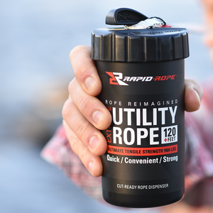 RAPID ROPE CANISTERS | ROPE IN A CAN | 120 FEET