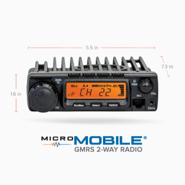 MIDLAND MXT400 MICROMOBILE®TWO-WAY RADIO sold by Mule Expedition Outfitters www.dasmule.com