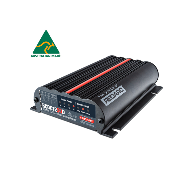 REDARC DUAL INPUT 50A IN-VEHICLE DC BATTERY CHARGER (BCDC1250D)