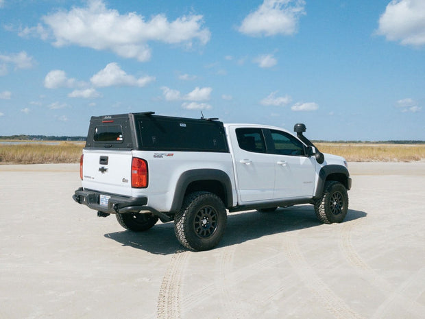 Alu-Cab Explorer Canopy for 2015+ Chevrolet Colorado / GMC Canyon sold by Mule Expedition Outfitters www.dasmule.com