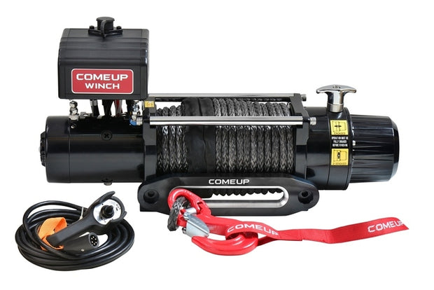 COMEUP Winch DV-9s 12V, Synthetic Rope