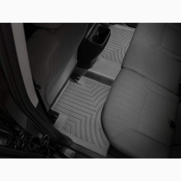 Weathertech FloorLiner DigitalFit - Rear Set - Black - 2016-2020 Tacoma - Double Cab